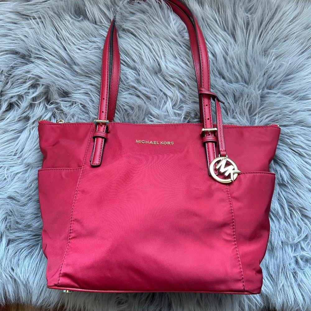 Michael Kors Red Tote Bag